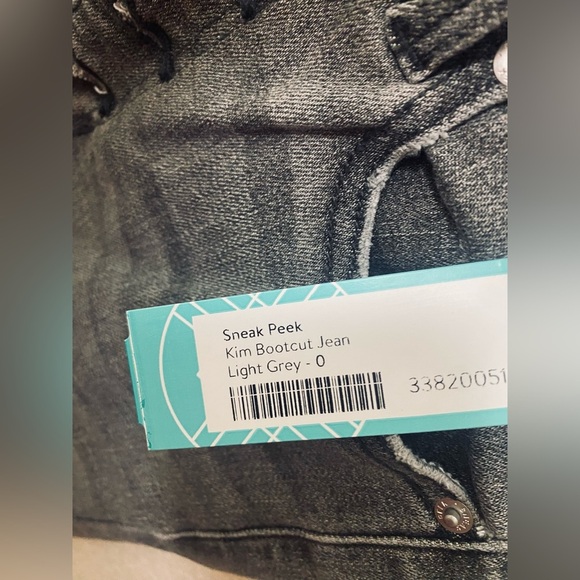 Light gray Sneak Peek Kim high rise boot cut jeans size 0 - Picture 8 of 8